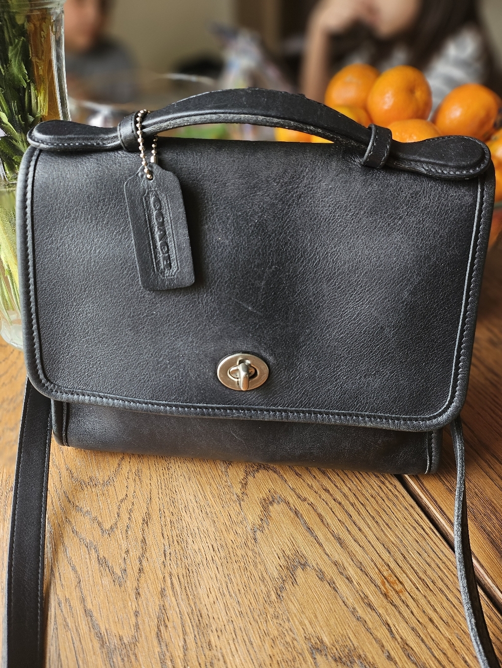 Coach Vintage Court Bag In Black - Picture 2 of 9